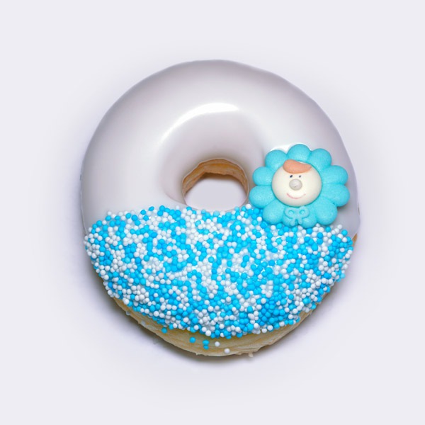 Babyshower Donuts blauw