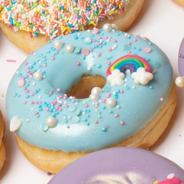 Zoete donuts regenboog