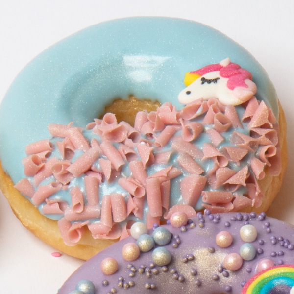 Unicorn donut blauw